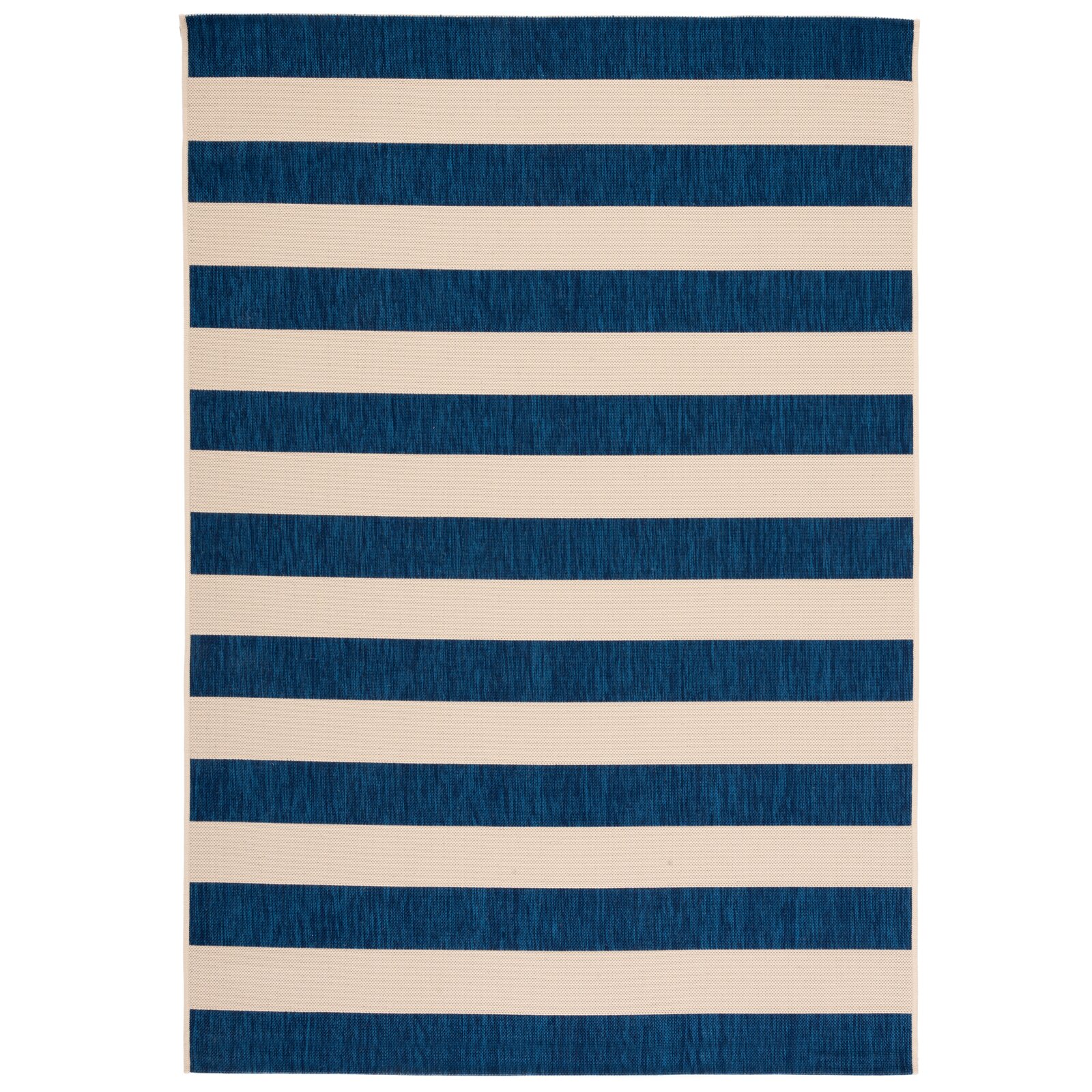Longshore Tides Omarion Beige/Navy Indoor/Outdoor Rug & Reviews Longshore Tides Omarion Beige/Navy Indoor/Outdoor Rug & Reviews